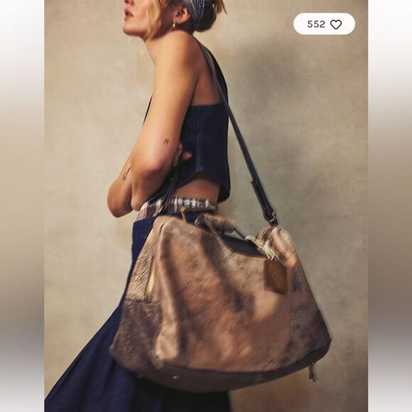 We The Free Ash Leather Weekender Bag - Picture 2 of 9